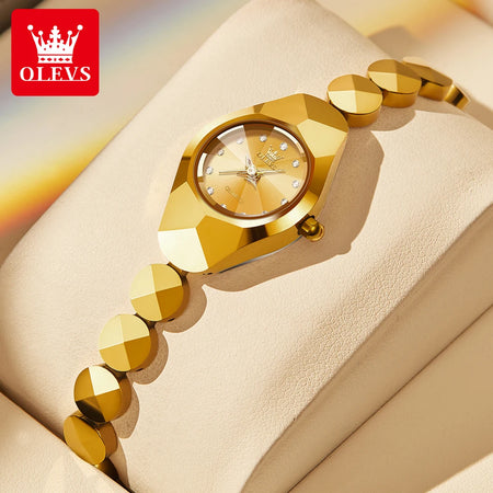 OLEVS 7007 – Relógio de Luxo Feminino com Pulseira de Aço
